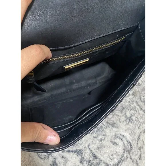 Tory Burch Fleming Convertible Shoulder Bag in Black Leather - Picture 7 of 8